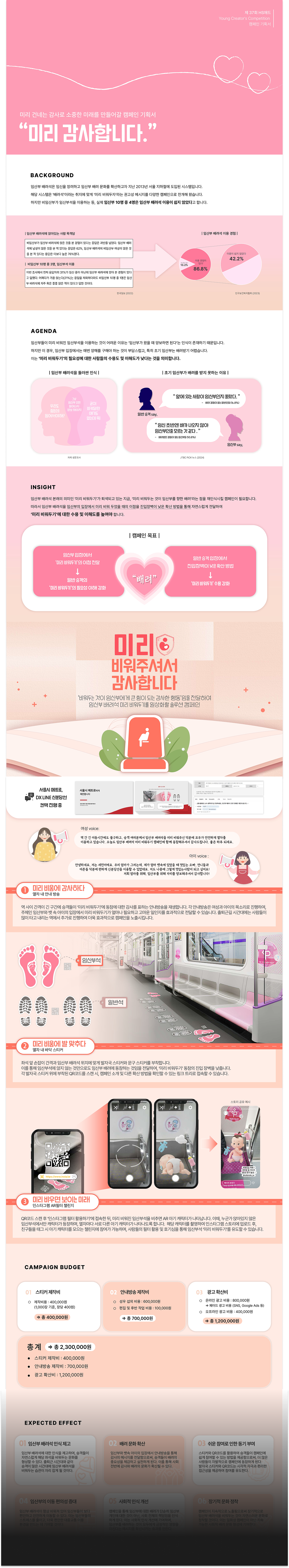 임산부 배려석 기획 보드